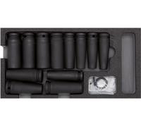 GEDORE, juego de vasos para atornillador de impacto, 1/2", sistema modular 2/6, 14 piezas, referencia 3301711