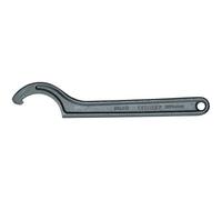 GEDORE Llave de gancho con nariz, Para tuercas ranuradas, Ancho de llave de 135 a 145 mm, Diámetro de punta 5 mm, Llave, 40 135-145