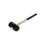 GEDORE Martillo de goma con empuñadura de madera, 65 mm de diámetro, Martillo con mango de madera de fresno, Con dos caras planas, Herramienta, Forjado, 226 E-2 A