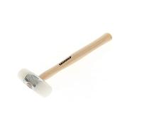 GEDORE Martillo de Nylon con empuñadura de madera, Martillo de cuero, 35 mm de diámetro, Martillo con mango de madera de fresno, Herramienta, Forjado, 225 E-35