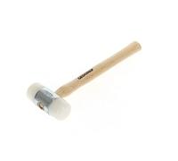 GEDORE Martillo de Nylon con empuñadura de madera, Martillo de cuero, 50 mm de diámetro, Martillo con mango de madera de fresno, Herramienta, Forjado, 225 E-50