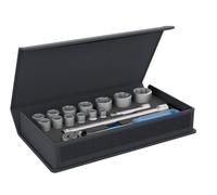 Gedore TC 19-MU-10 - Juego de llaves de vaso 1/2" en bolsa textil, 15 piezas
