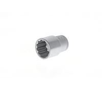 Gedore Llave de vaso D 19 22 – 1/2'' (12,5 mm) 12 puntos 22 mm, acero cromado