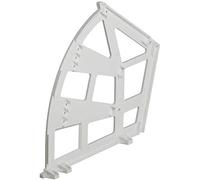 Gedotec Armarios reclinables para zapatos Zapatero 3 compartimento | Bisagra para muebles giratoria de plástico blanco - mecanismo de cierre de cajones de puerta - 1 pieza
