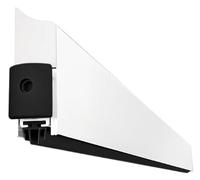 Gedotec Burlete automático bajo Puerta - Blanco | 1 Pieza Junta automática 13 x 39 mm | Applique | Longitud 1030 mm - Recortable | Junta retráctil para Puertas | Cortavientos