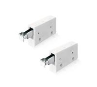 Gedotec Colgador de mueble alto blanco H8066 | soporte para atornillar | capacidad 150 kg | acero galvanizado | fijación para muebles colgantes | 2 piezas - colgador para muebles de cocina