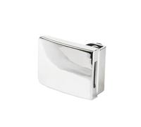 Gedotec Contraparte cromada pulida para puertas de vidrio de 2 hojas I Herrajes para puertas de vidrio de espesor 4-6 mm SQUARE I Cerradura de vitrina de alta calidad I Cerradura para puerta corrediza