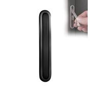 Gedotec Parent-DE 3360 - Tirador de frente plegable de metal en negro mate, tirador de puerta corredera, tirador de entrada para puertas correderas y puertas de muebles, medida fresadora 81 x 11 x 12