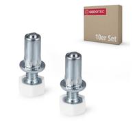 Gedotec pies Regulables para Muebles Tornillo M6 Regulable en Altura Acero galvanizado | 10 pies niveladores - Tornillos para Muebles con Tuerca para empotrar | M6 x 31 mm
