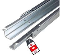 Gedotec Riel de Cajón para Cajones de Cajonera Armarios | Acero Galvanizado | Carga de hasta 100 kg | Guía Corredera Seguro | Extensión de 1000 mm | 835 mm | 1 set