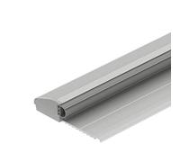 GedoTec - Umbral de puerta de aluminio con tope de puerta de piso con sello | Longitud 965 mm | en aluminio anodizado plata | metal antracita | herrajes Herrajes arquitectónicos | 1 pieza