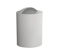 Gedy G-Eye - Papelera blanca, medidas y peso de la cesta de baño: 26,5 x 19 x 19 cm y 0,25 kg, fabricado en resinas termoplásticas, cubo de basura de baño, diseño I+D, 100% fabricado en Italia