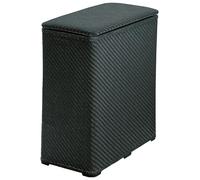 Gedy AMBROGIO Cesto para la colada, Cesto ropa sucia 60L, con tapa, Resinas termoplásticas, Negro, 50 x 28 x 55