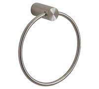 Gedy Ande Anilla Toallero Baño Pared 18x6,6x19cm Acero Inoxidable AISI 304 Acabado Cepillado, Argolla Portatollas Baño con Tornillos Incluidos