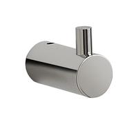 Gedy Ande Colgador toalla baño, gancho albornoz, Acero inoxidable AISI 304, Cromo, Fijación con taladro, 3,2 x 6,6 x 5,3 cm