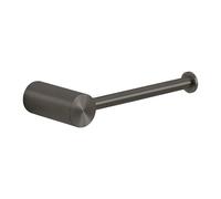 Gedy Ande Portarrollos de Papel Higiénico de Pared Acero INOX AISI 304 Gun Metal, Soporte WC con Fijación Mediante Tornillos (Instalación con Taladro), 16 x 7,1 x 3,5 cm