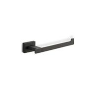 Gedy Atena Portarrollos Baño Pared Sin Tapa Acero Inox Negro Mate