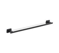Gedy ATENA Toallero baño, Toallero pared, 60 x 5,6 x 3,5, Negro Mate, Acero inoxidable