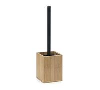 Gedy Bonnie Escobillero Baño Suelo Bambú Natural Palo Negro Mate