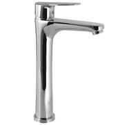 Gedy COMO - Grifo Monomando Lavabo Encimera Caño Alto Latón 290mm - Cartucho Cerámica 35mm - Cromado