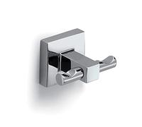 Gedy Cromada, G-Pukhet, perchero doble, acabado, medidas 4,5 x 6,5 x 4,8 cm, toallero de acero inoxidable y cromall, 2 años de garantía, diseño I+D inoxidable, única