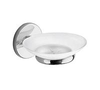 Gedy Cromado, Cebu, Jabón, Jabonera Baño Fabricado en Acero Inoxidable y Cromall, Medidas 6 x 11 x 13 cm y 0,345 kg, 10 años de garantía, Diseño: I+D Inoxidable, Única