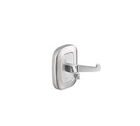 Gedy EVEREST Colgador toalla baño doble, Acero inoxidable, Cromo, 6,8 x 5,3 x 7