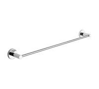 Gedy Felce Plus Toallero Barra Baño Pared 60cm Acero Inoxidable Acabado Cromo, Portatollas Baño con Tornillos y Biadhesivo Barra Ajustable