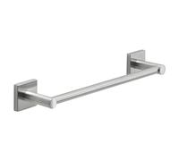 Gedy Fuji Toallero Barra Baño Pared 30cm Acero INOX AISI 304 Cromall Acabado Cepillado Barra Ajustable, Tornillos y Biadhesivo