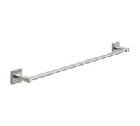 Gedy Fuji Toallero Barra Baño Pared 60cm Acero INOX AISI 304 Cromall Acabado Cepillado Barra Ajustable, Tornillos y Biadhesivo