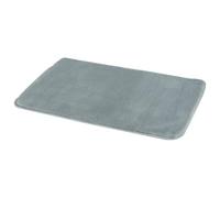 Gedy Fuzzy Alfombra de baño, Antideslizante, Poliéster, 100 x 60, Gris, Lavable a máquina 30º, Extrasuave