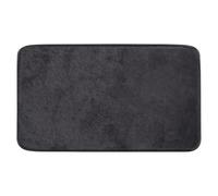 Gedy Fuzzy Alfombra de baño, Antideslizante, Poliéster, 60 x 40, Negro, Lavable a máquina 30º, Extrasuave
