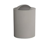 Gedy G-Eye - Papelera de baño, color gris claro, medidas y peso: 26,5 x 19 x 19 cm y 0,25 kg, fabricado en resinas termoplásticas, cubo de basura de baño, diseño R&S, 100% fabricado en Italia