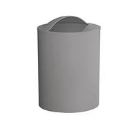 Gedy G-Eye - Papelera de baño, color gris, medidas y peso: 26,5 x 19 x 19 cm y 0,25 kg, fabricado en resinas termoplásticas, cubo de basura de baño, diseño I+D, 100% fabricado en Italia