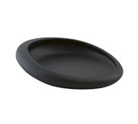 Gedy G-Iside - Plato de baño Negro, Medidas y Peso del Producto: 2,9 x 15,2 x 11,5 cm y 0,15 kg, Soporte de jabón sólido Hecho de Resina y Arena, diseño I+D, 2 años de garantía, tamaño único