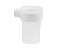 Gedy G-Kuala Lumpur - Soporte para cepillos de Dientes, Color Blanco, componentes Fabricados en Cromo, latón y Cristal, garantía de 2 años, Medidas 10,4 x 6,9 x 9,1 cm y Peso 0,386 kg, diseño I+D