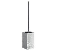 Gedy G-New Martina - Escobillero de Inodoro Blanco, escobilla de baño Fabricado en cerámica, Medidas 47 x 9 x 9 cm y Peso 0,748 kg, diseño I+S, 2 años de garantía, única