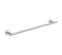 Gedy G-Osaka - Toallero de 60 cm, Color Cromado, componentes de Cromall®, Acero Inoxidable y recipientes de Cristal Satinado, garantía de 10 años, Medidas 5 x 40 x 7,6 cm y Peso 0,4 kg, diseño R&S