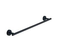 Gedy G-Osaka - Toallero de 60 cm, Color Negro, componentes de Cromall®, Acero Inoxidable y recipientes de Cristal Satinado, garantía de 10 años, Medidas 5 x 40 x 7,6 cm y Peso 0,4 kg, diseño R&S