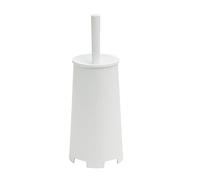 Gedy G-Oscar - Escobilla de baño de Apoyo, Color Blanco Brillante, 35 x 13 x 13 cm, Peso 0,396 kg, escobilla de baño con cerdas Fabricada con resinas termoplásticas, diseño R&S
