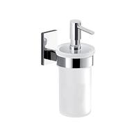 Gedy G-Singapore - Dispensador de jabón de baño de Color Cromado, Fabricado en Acero Inoxidable y Cromado, garantía de 10 años, Medidas 16,8 x 6,9 x 11 cm, diseño de I+D Inoxidable, Cromado, único