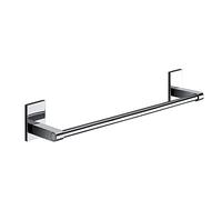 Gedy G-Singapore - Toallero de 35 cm con Placas giratorias, Color Cromado, componentes Fabricados en Acero Inoxidable y cromall, Medidas 6 x 38 x 6,5 cm y Peso 0,305 kg, diseño R&S, 35 cm