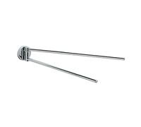 Gedy G-Yakarta, Toallas Giratorias con Acabado Cromo, Toallero Hecho de Acero Inoxidable con Contenedores de Vidrio Satinado, 10 Años de Garantía, Diseño: I+D Inoxidable, Único
