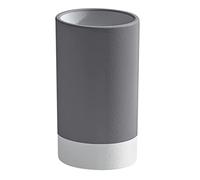 Gedy Gris, G-New Mizar, Baño, Porta Cepillo de Cerámica, 2 Años de Garantía, Diseño R&S, Medidas 10,8 x 6,4 x 6,4 cm, Único
