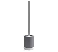 Gedy Gris, G-New-Mizar, escobilla de Inodoro de Pared, Color y escobilla de baño Fabricado en cerámica, garantía de 2 años, Medidas 47,5 x 9,7 x 9,7 cm y 0,678 kg, diseño de R&S, único