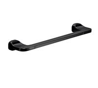 Gedy Krabi - Toallero de 35 cm, Color Negro, componentes Fabricados en Acero Inoxidable y Cromall®, Medidas 3,3 x 35 x 7 cm y Peso 0,315 kg, diseño R&S