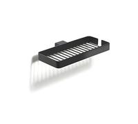 Gedy Lounge Cesta Ducha, Estante Ducha, Aluminio, Negro Mate, 24,6 x 13,7 x 2,5