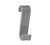 Gedy MERLINO Colgador Toalla baño radiador, Resinas termoplásticas, Gris, 3,2 x 6,7 x 11,7