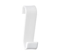 Gedy Merlino Percha Toalla Radiador Resina Blanco | L3,2 x P6,7 x H11,7 cm | Gancho | Enganche directo, sin taladro | Resina termoplástica