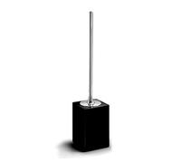 Gedy Negro, G-Bangkok, Medidas y Peso: 47,2 x 9,4 x 9,4 cm y 0,885 kg, escobilla de Inodoro Fabricada en Resina y Arena, escobilla de baño diseño de I+D, única